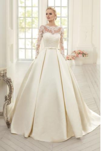 Dlhé svadobné šaty - 15 veľkostí - 3 farby - Obrázok č. 1