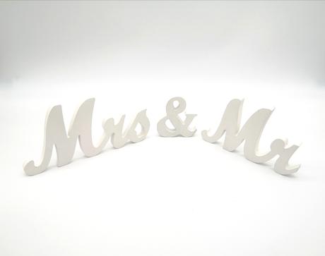 Prenájom - Nápis "Mrs & Mr " - Obrázok č. 1