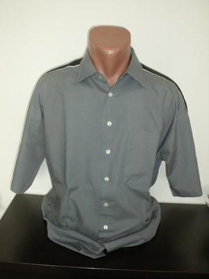 Pánska košeľa sivej farby s krátkym rukávom, veľ. 39/40 - Obrázok č. 1