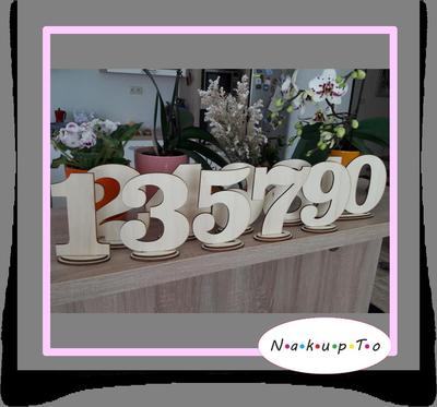 Svadobná číslovka na svadobné stoly - Obrázok č. 1