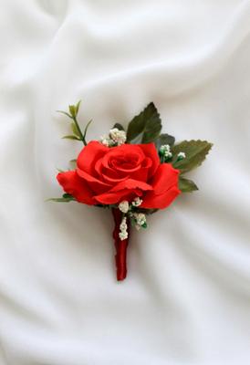 Pierko pre ženícha / svedka - červená ruža - Obrázok č. 1