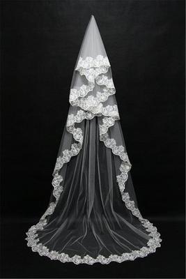 3 metrový španielsky závoj - 2 farby - Obrázok č. 1