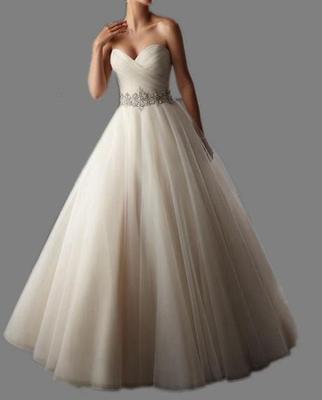 Dlhé svadobné šaty - 8 veľkostí, 2 farby - Obrázok č. 1