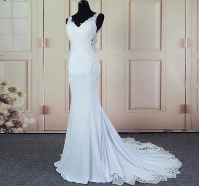 Luxusné dlhé svadobné šaty - 11 veľkostí, 3 farby - Obrázok č. 1