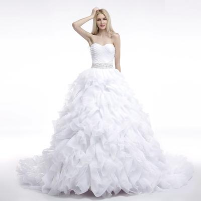 Dlhé svadobné šaty - 16 veľkostí, 7 farieb - Obrázok č. 1
