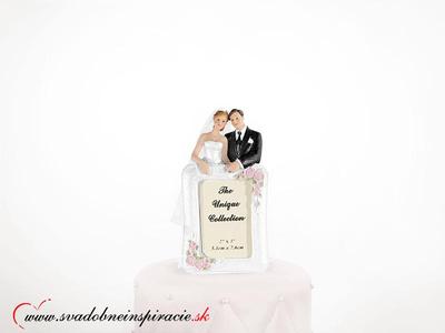 Postavička na svadobnú tortu a fotorámik v jednom - Obrázok č. 1