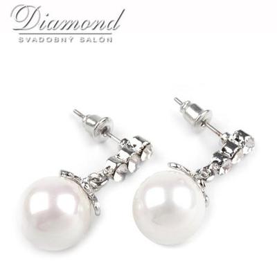 Elegantné perlové náušničky - Obrázok č. 1