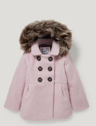 Elegantný dievčenský kabátik ružový, veľkosť 134 - Obrázok č. 1