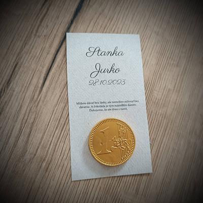 Svadobná čokominca - ďakovníček - Obrázok č. 1