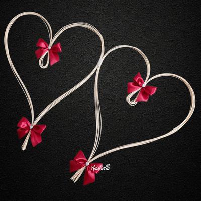 Bordová výzdoba na svadobné auto - Obrázok č. 1