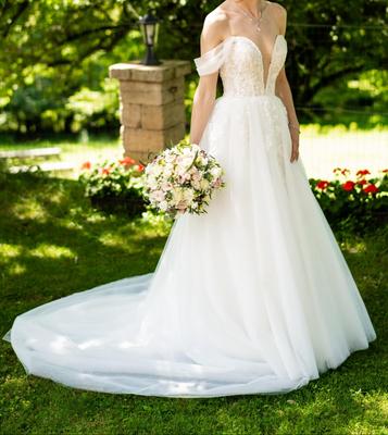 Svadobné šaty XS-S - Obrázok č. 1