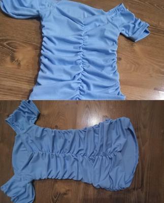 Bledomodré šaty takmer nenosené - Obrázok č. 1