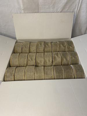 Jutová stuha 5cmx2m 120ks - Obrázok č. 1