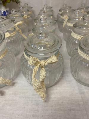 Gluľaté vázy/nádoby na cukor 21ks - Obrázok č. 1