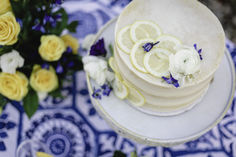 svadobná torta s citrónmi 